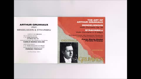 Stravinsky - Violin Concerto Grumiaux Fricsay Kolner