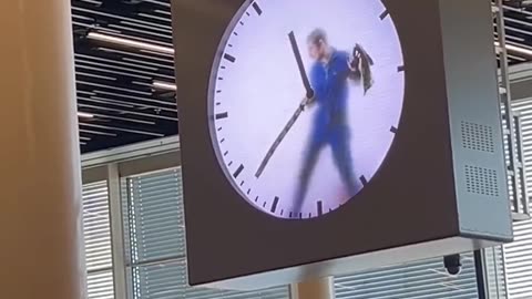 Man Trapped In A Clock Amsterdam Airport!