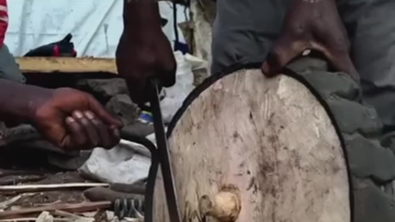 Wood bycycle making in the Africa