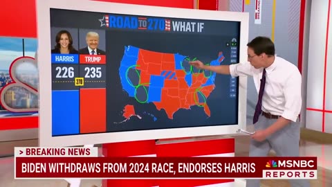 Watch_ Steve Kornacki breaks down Kamala Harris' starting point in polls as race reboots