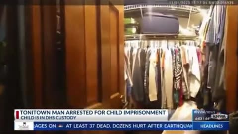 Video shows moment five-year-old girl rescued from inside closet in Arkansas home