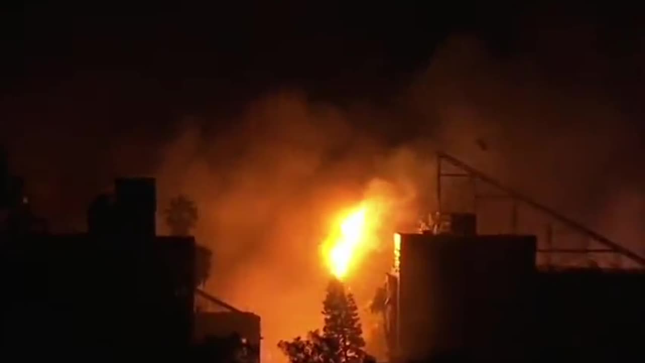 Gaza 17 Oct 2023 - Hamas rocket fail