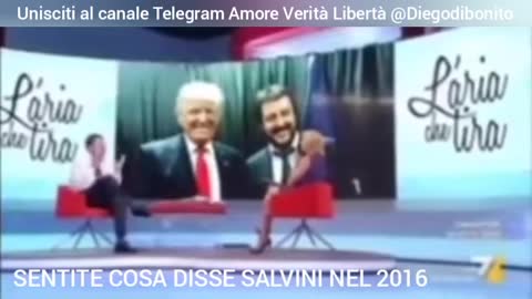 SALVINI NEL 2016, APPENA DOPO LA VITTORIA DI TRUMP - IL SUO COSTANTE MOTTO PARE ESSERE: “ORA E SEMPRE SOLO CON IL VINCITORE!!”😱👎😱