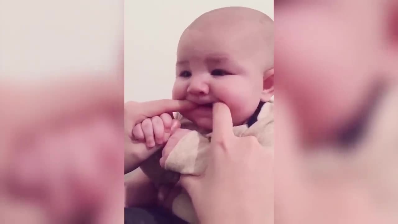 Funniest Daddy Takes Care of Baby - Cute Baby Video