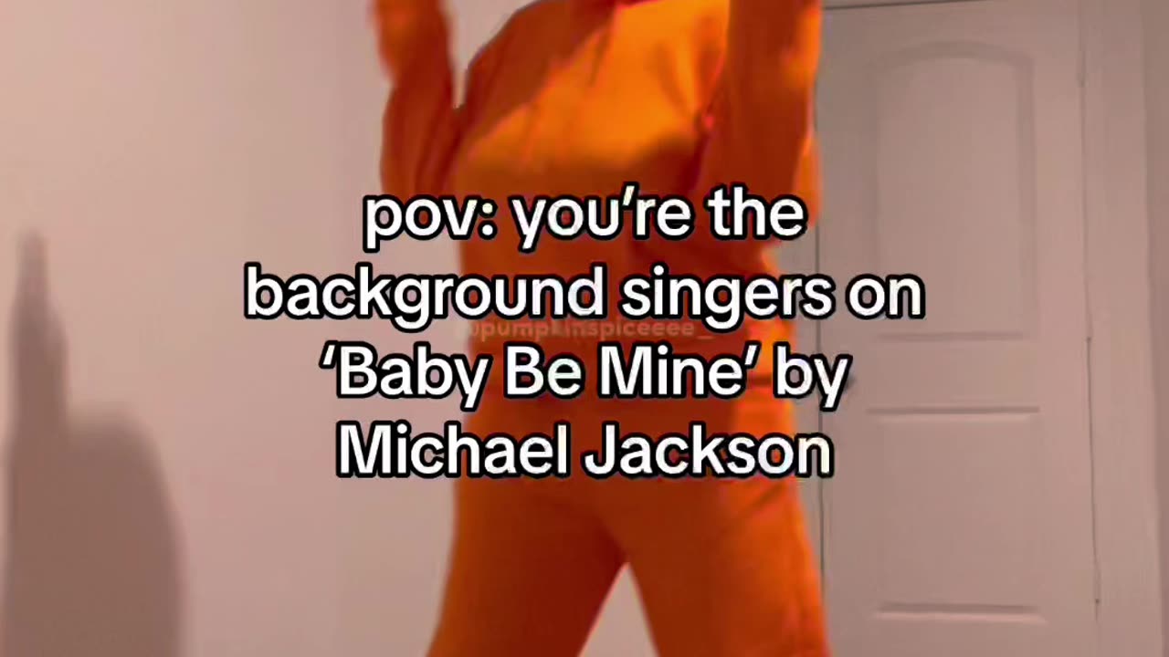 pov: you’re the background singers on ‘Baby Be Mine’ by Michael Jackson