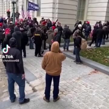 Trump Supporter Yells At Capitol Police for Standing Around While Protestors Are Storming Capitol
