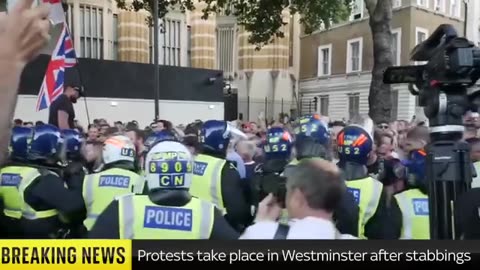 DOWNING ST. PROTESTS TURN VOILENT