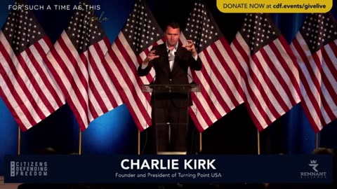 Charlie Kirk at Citizens Defending Freedom/Remnant Alliance Event For Such a Time as This 8.2.24