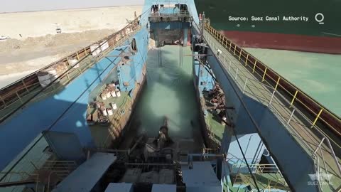 Suez Canal Authority Releases Footage of Salvage Effort