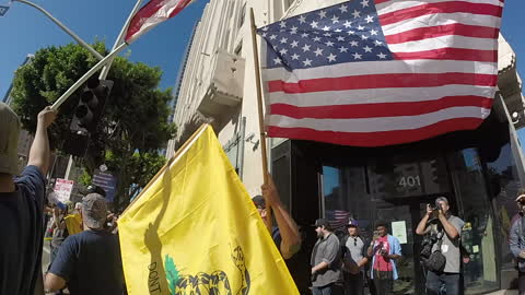 Pro-Trump Supports in Downtown Los Angeles