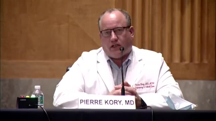 Dr. Pierre Kory, MD - Statement To Committee On Early Outpatient Treatment Of Covid-19 Patients