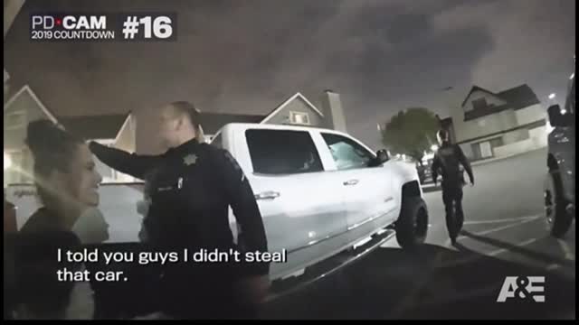 This super fast woman steals a police car during her arrest. To fast for the officers.