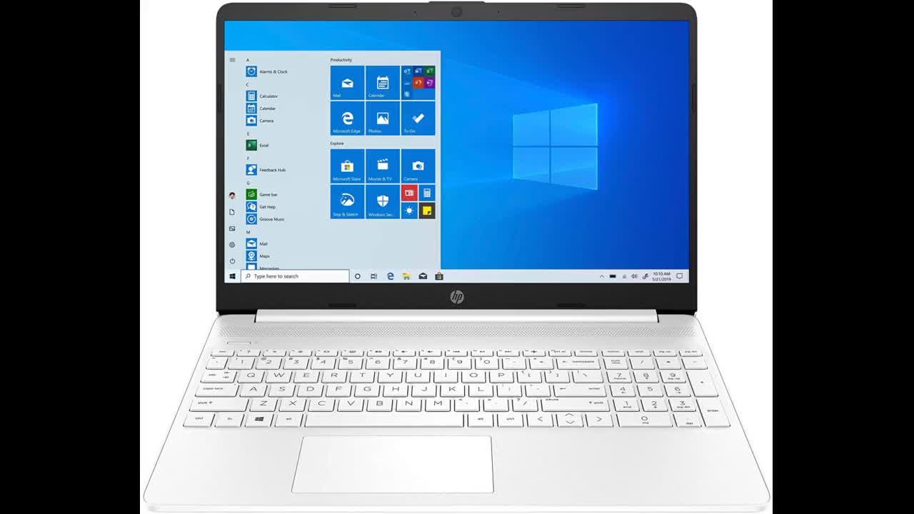 Review: HP 15 Series 15" Laptop Intel Core i3 4GB RAM 256GB SSD Snow White - 10th Gen i3-1005G1...