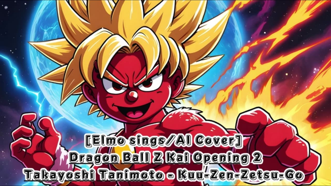 [Elmo sings/AI Cover] Dragon Ball Z Kai 2 Opening Takayoshi Tanimoto - Kuu-Zen-Zetsu-Go