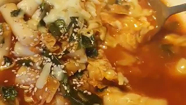 Korean Tteokbokki Cheese Tteokbokki