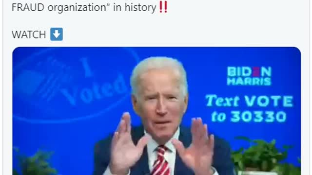 Biden Admits Voter Fraud