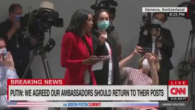 President Putin to President Biden : "It's always better to meet face to face."