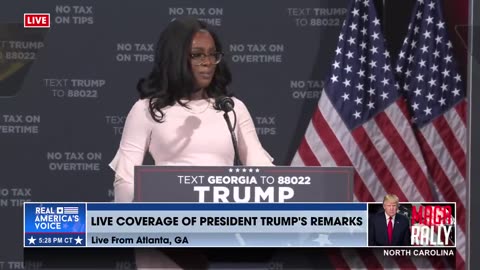 TRUMP RALLY IS HEATING UP IN ATLANTA!