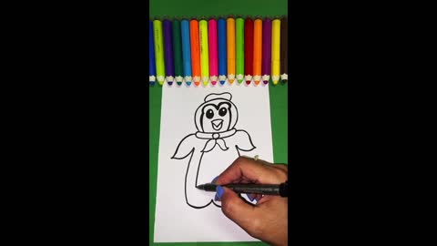 drawing cute penguin