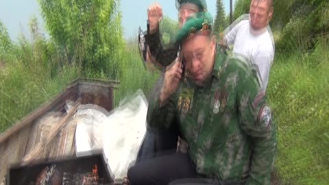 Border guards having fun