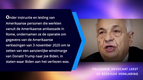 Bewijs: Italiaanse leger heeft Amerikaanse verkiezingen heeft gestolen!