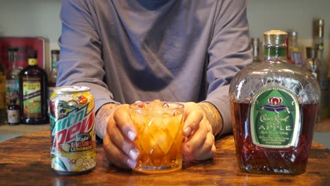 Apple Crown Royal & Mtn Dew Baja Laguna Lemonade