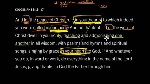 Is Christian Peace in My Heart or in the Church? Colossians 3:15–17, Part 1 Desiring God