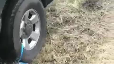 Here's an easy method to get your car out of the mud