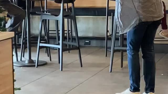 Caught doing magic at Starbucks 😱