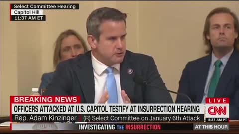 Rep. Adam Kinzinger goes from laughing to crying in seconds at "January 6 Select Committee" hearing