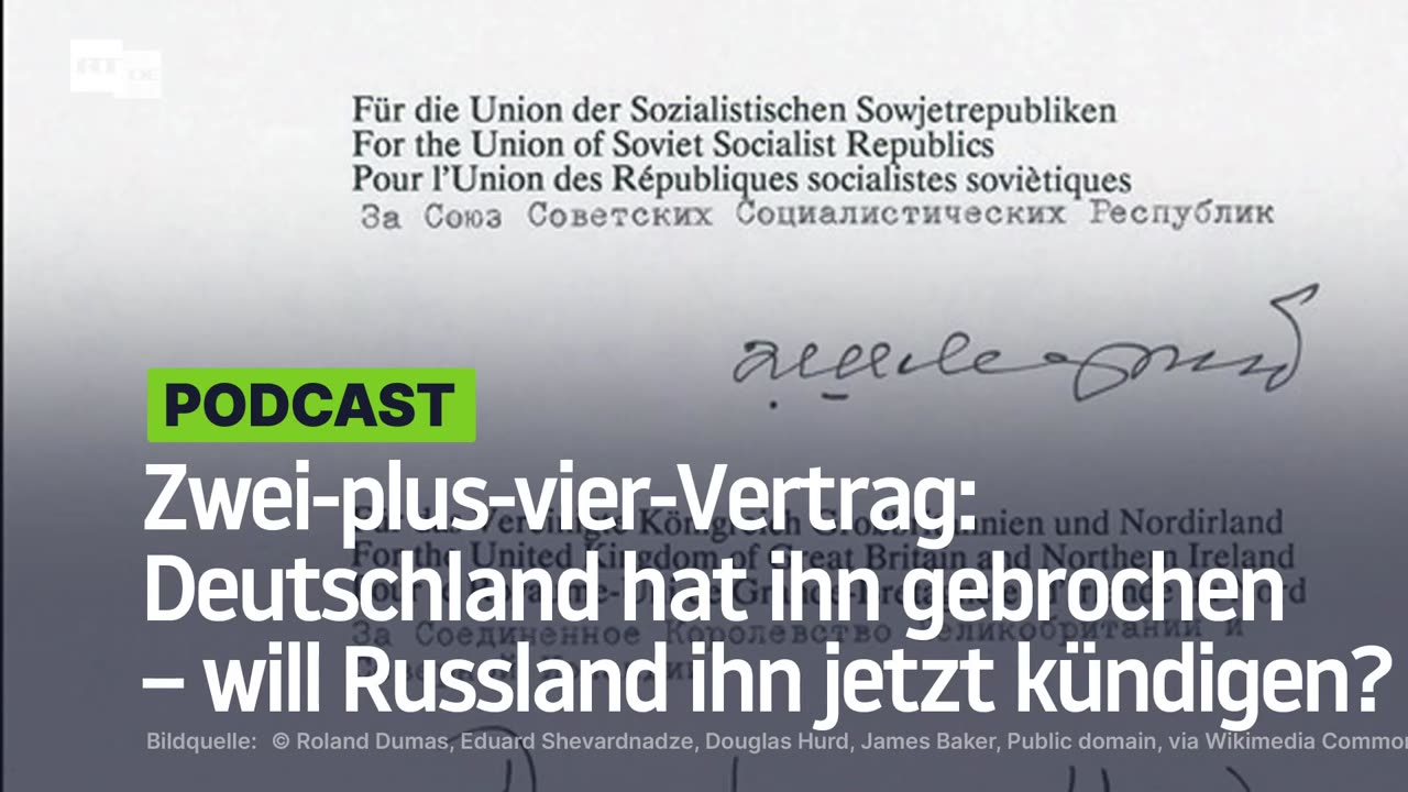 Zwei-plus-vier-Vertrag: Deutschland hat ihn gebrochen – will Russland ihn jetzt kündigen?