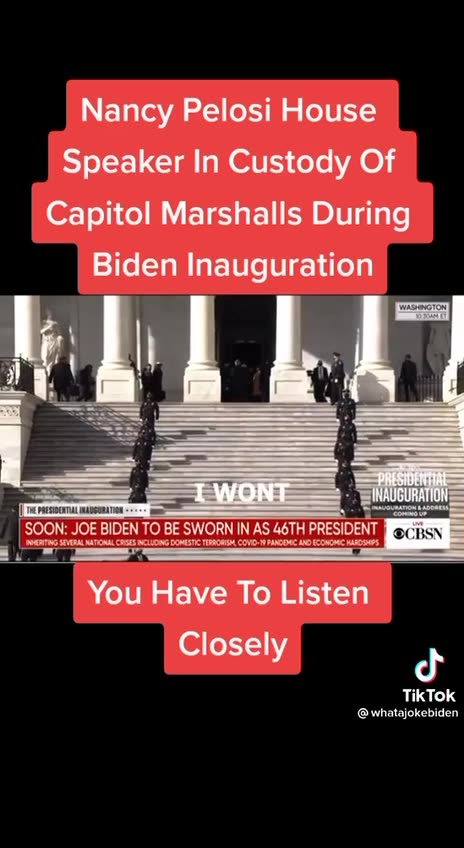 Memories 💥 Nancy Pelosi Escorted by US Marshalls