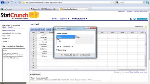 Block Design StatCrunch