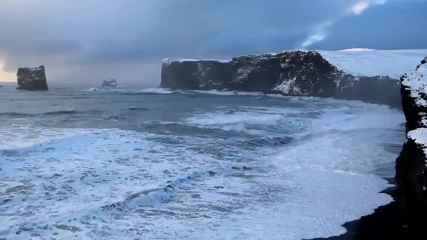 Iceland Black Beach