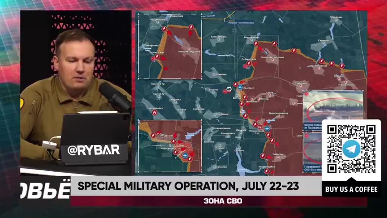 ►🇷🇺🇺🇦🚨❗️⚡️ Rybar Review of the Special Military Operation on July 22-23 2024