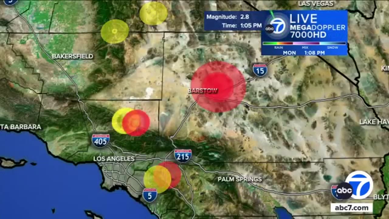 4.9 earthquake hits Barstow area, rattles large swath of SoCal | ABC7