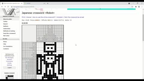 Nonograms - Robot