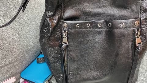 What's in my The Sak Runyon Black Leather Shoulder Bag