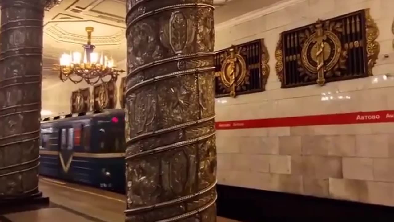 cute Metro station in Saint Petersburg, Russia