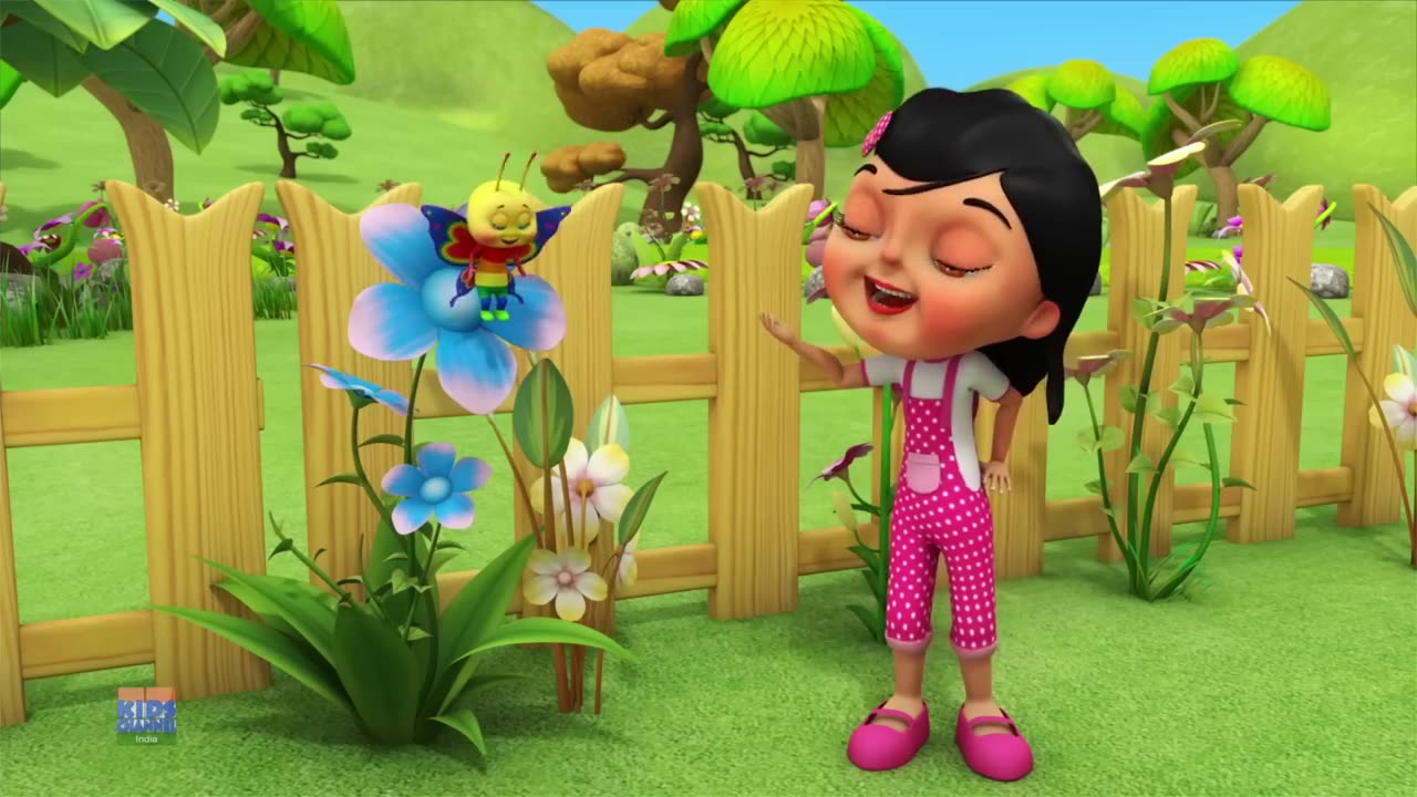 Titli Rani, Poem and Cartoon for Kids