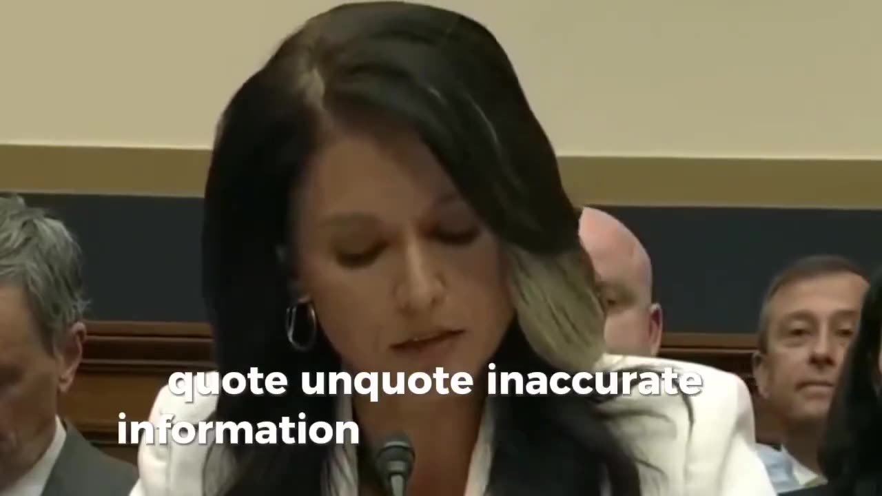 Tulsi Gabbard censorship industrial complex