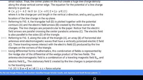 US Patent for TR3B Triangular Flying Craft