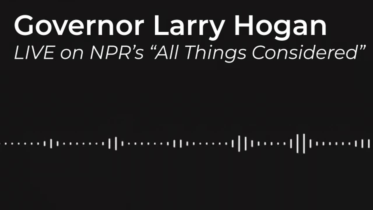 Larry Hogan March 17, 2020 NPR COVID-19 Discussion