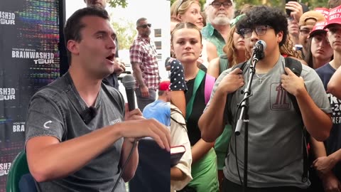 College Student Says Trump is a Liar so Charlie Kirk Brings the Facts