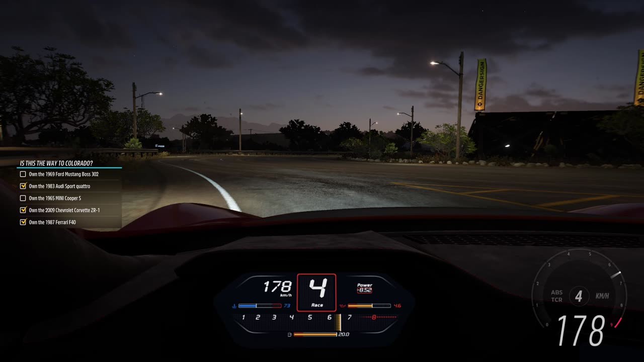 Night driving