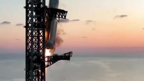 HISTORIC MOMENT- SPACEX catches Rocket Booster with Robotic Arms #spacex