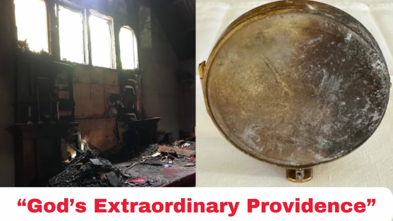 Eucharist, Important Relic Survives Church Fire