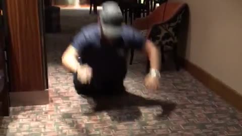 Drunk guy worm restaurant