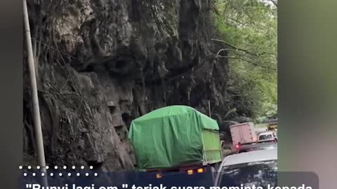 Video viral.supir truck membunyikan klakson bernada nyanyian 17 Agustus 1945
