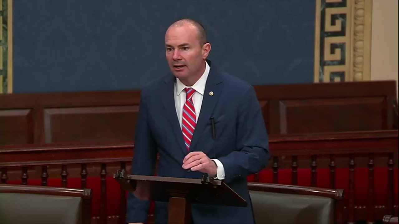 Senator Mike Lee is halting the Senate work